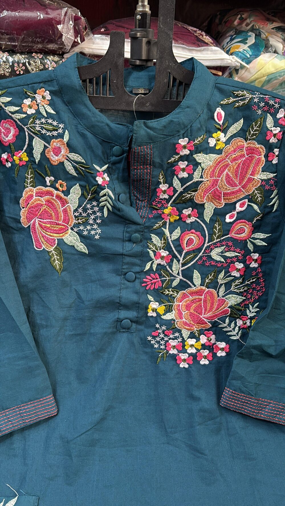 Pure premium cotton coardset in blue colour - Image 3